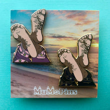 Load image into Gallery viewer, Feet Pin (1.5 inch)
