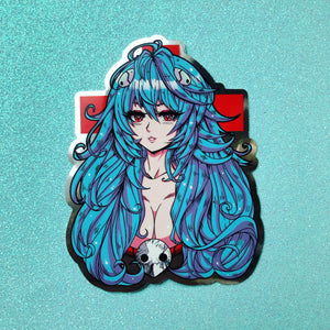 Long Blue-Haired Clone Sticker