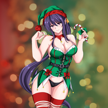 Load image into Gallery viewer, Purple-Haired Christmas Devil (3-inch)
