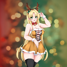 Load image into Gallery viewer, Yellow-Haired Christmas Devil (3-inch)
