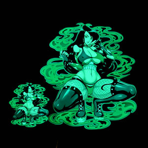Green Goth Henchman Velcro Patch