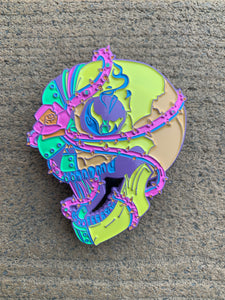 Delicate Rose 3D Skull