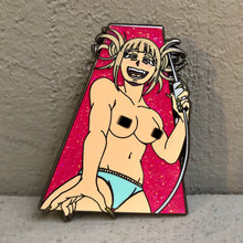 Load image into Gallery viewer, Sexy Needle Girl and Submissive Protag 2 inch pin set
