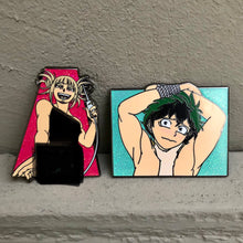 Load image into Gallery viewer, Sexy Needle Girl and Submissive Protag 2 inch pin set
